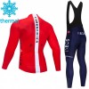 Tenue Cycliste Manches Longues et Collant à Bretelles 2021 Ineos Grenadiers Hiver Thermal Fleece N005